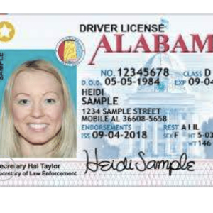 Alabama Driver's License and ID Card